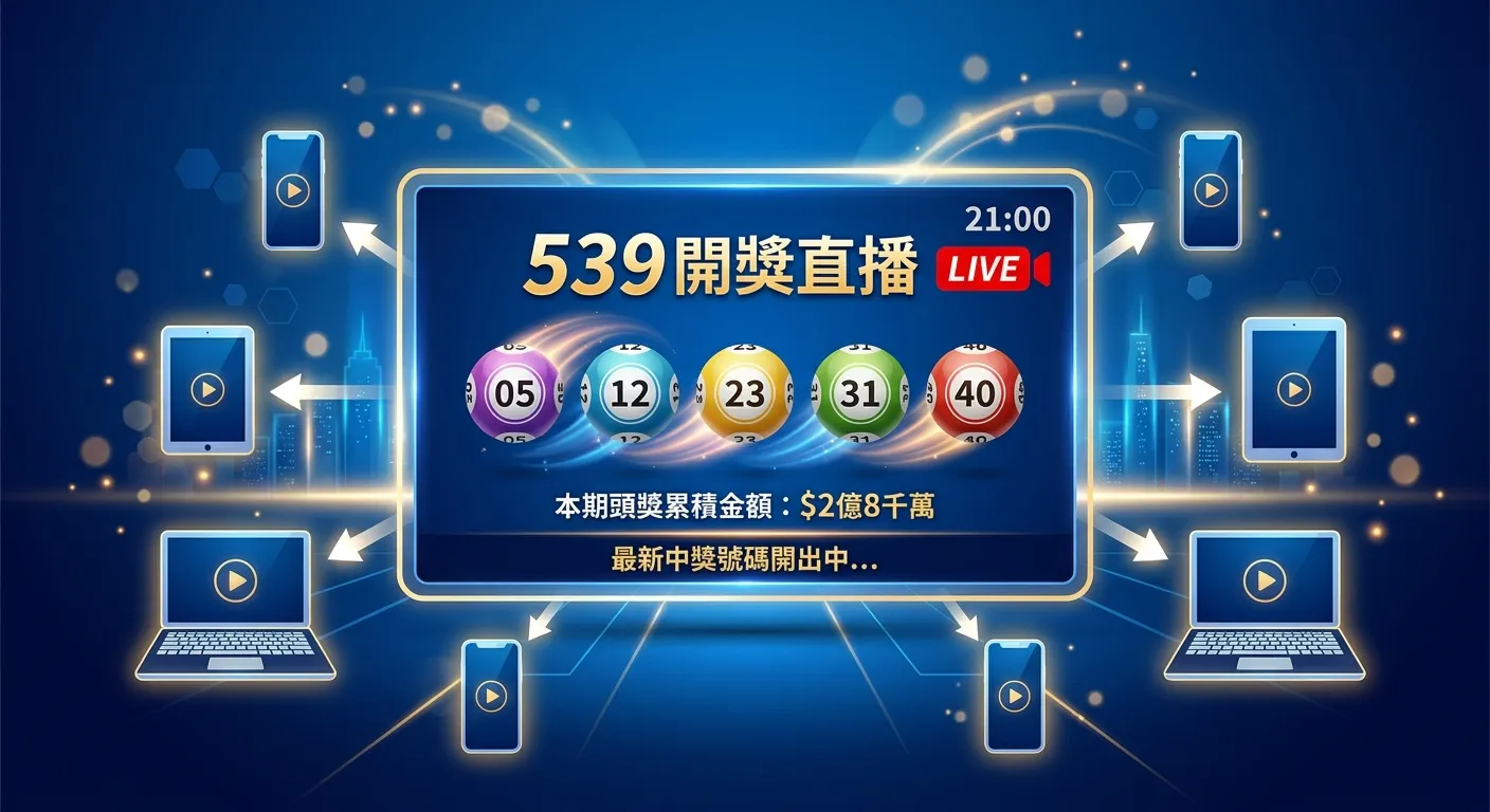 539直播哪裡看？2026 今彩539即時開獎收看管道完整整理