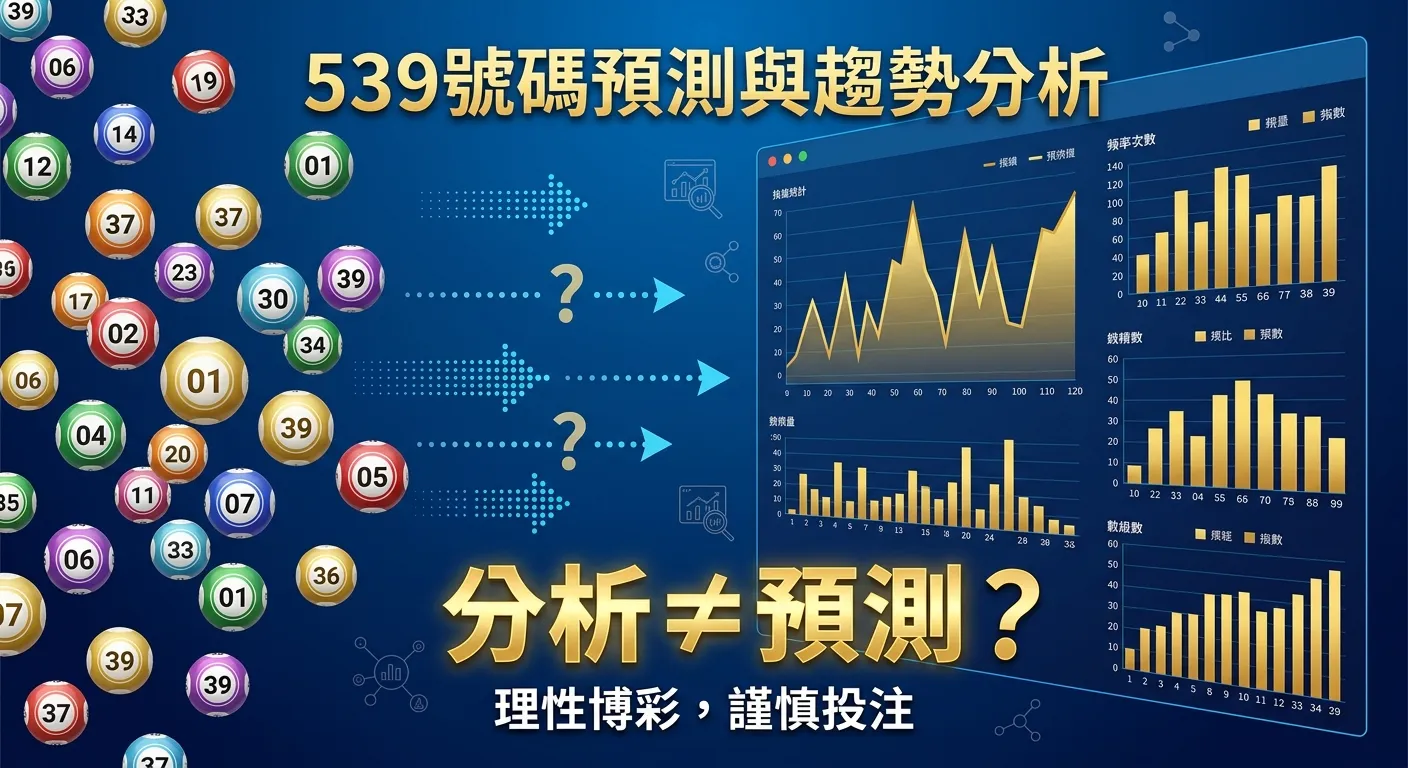 今彩539開獎號碼預測：2026 數據趨勢分析與選號參考
