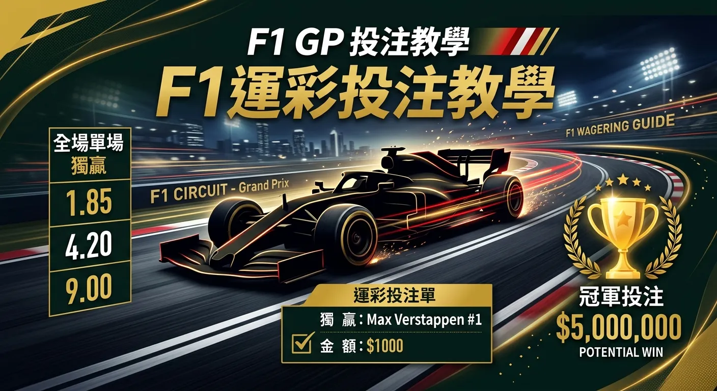 2026 F1 運彩怎麼買？F1 規則、賠率與投注策略完整教學