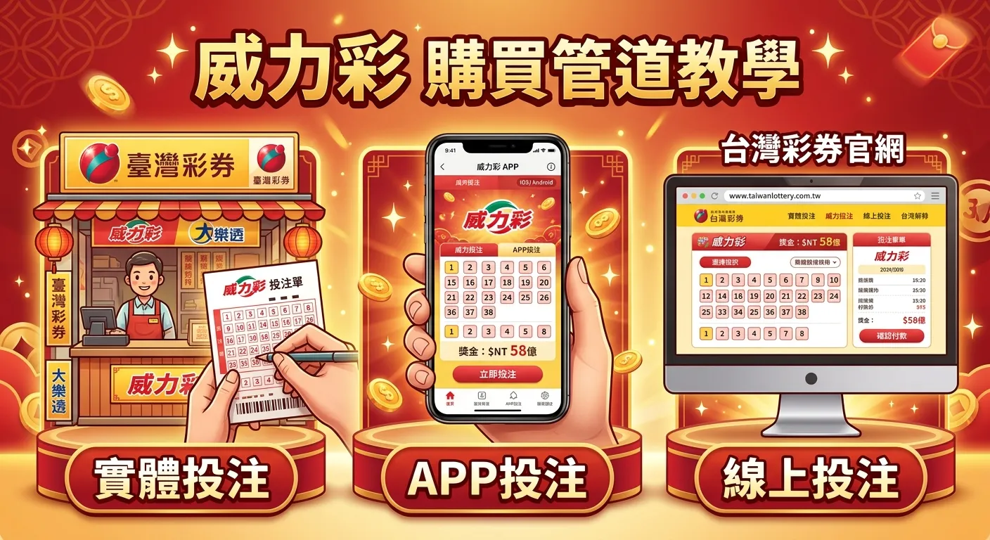 威力彩怎麼買？2026 購買方式、截止時間與提高中獎率的投注技巧