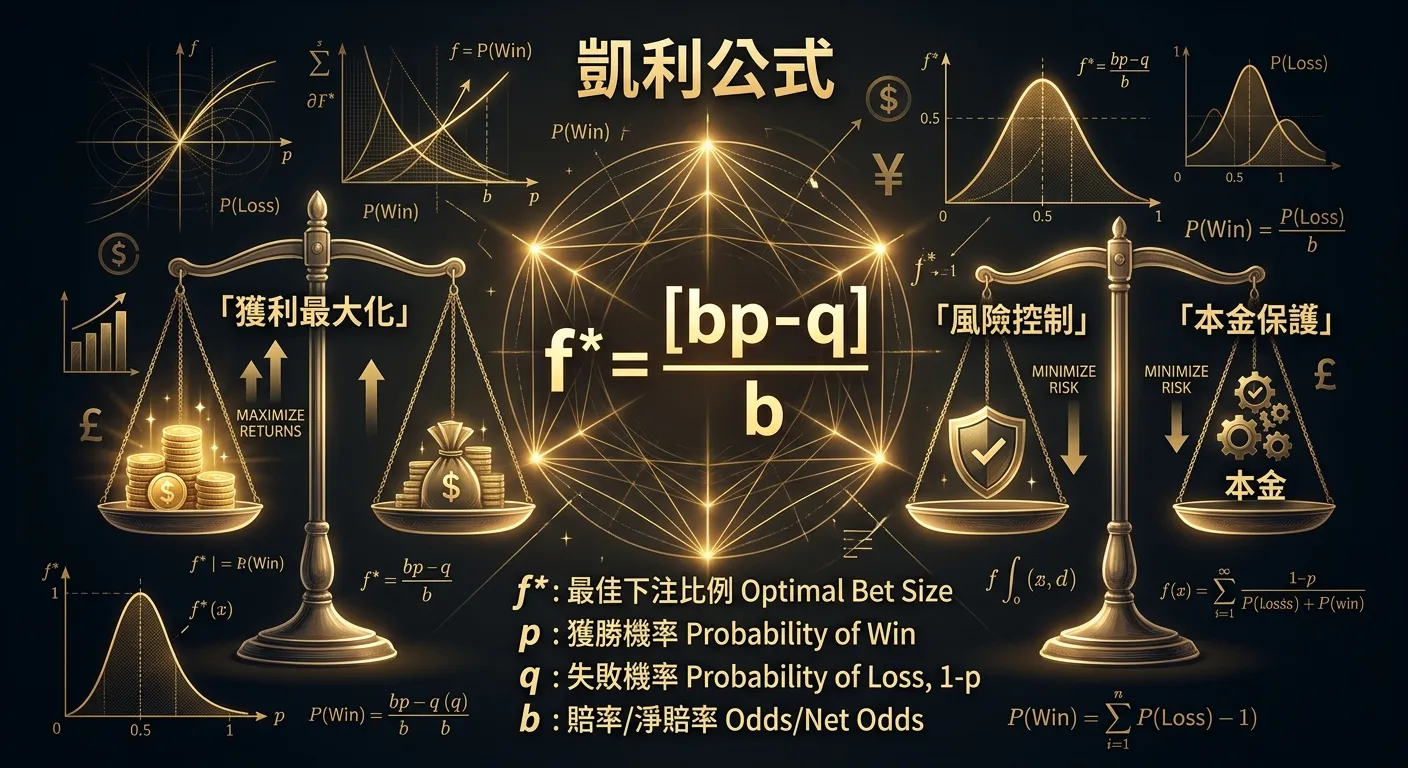 凱利公式完整攻略｜2026 計算最佳下注比例的數學工具教學