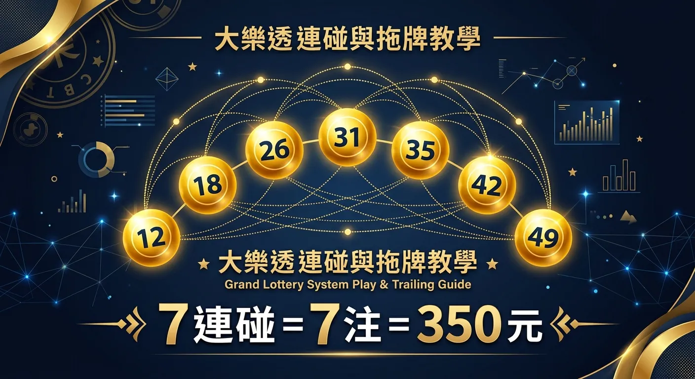 大樂透 7 連碰怎麼買？2026 連碰與拖牌算法完整教學