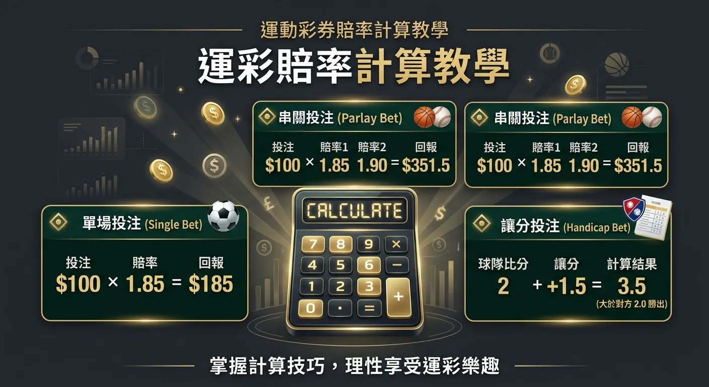 賠率計算入門教學｜2026 從機率到賠率轉換，看懂博弈遊戲的數字