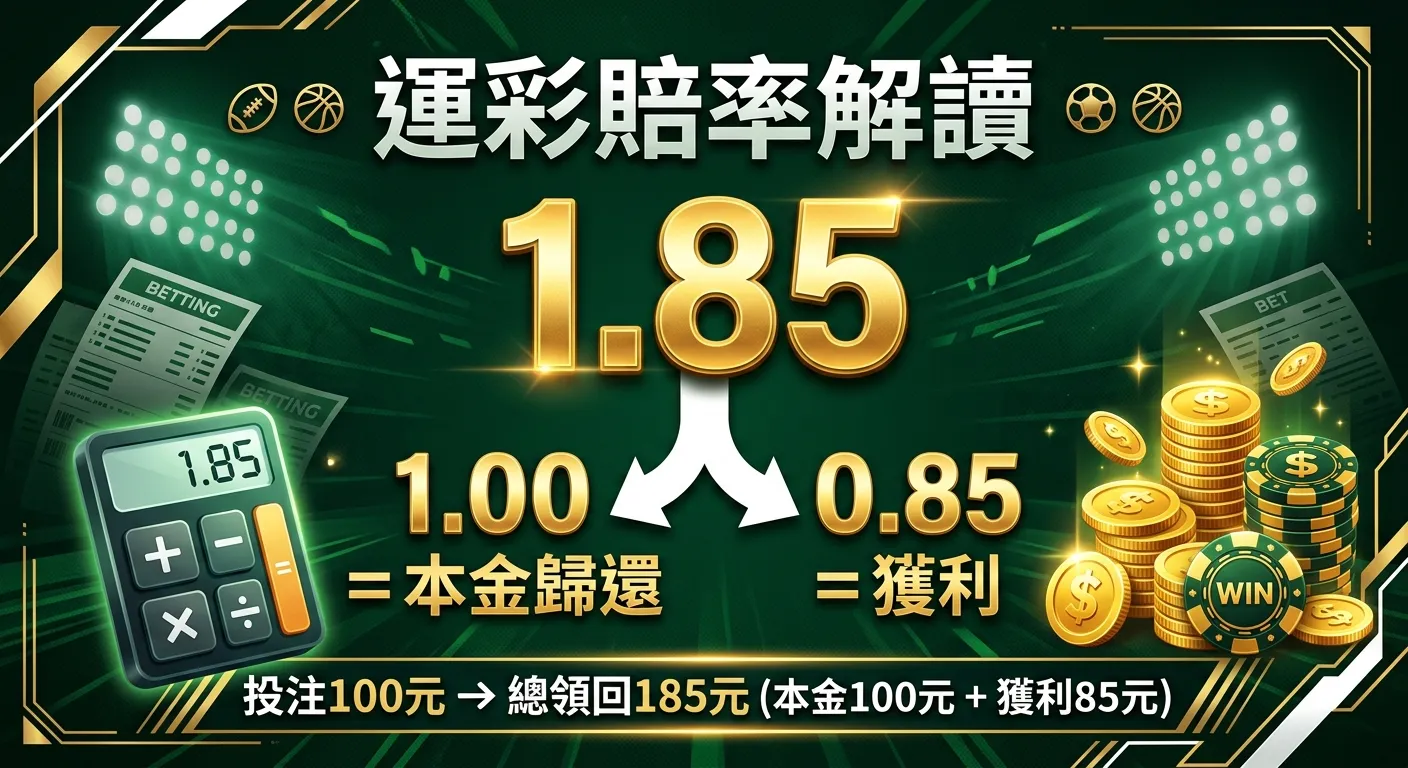 運彩賠率怎麼看？2026 台灣運彩賠率查詢與計算完整教學