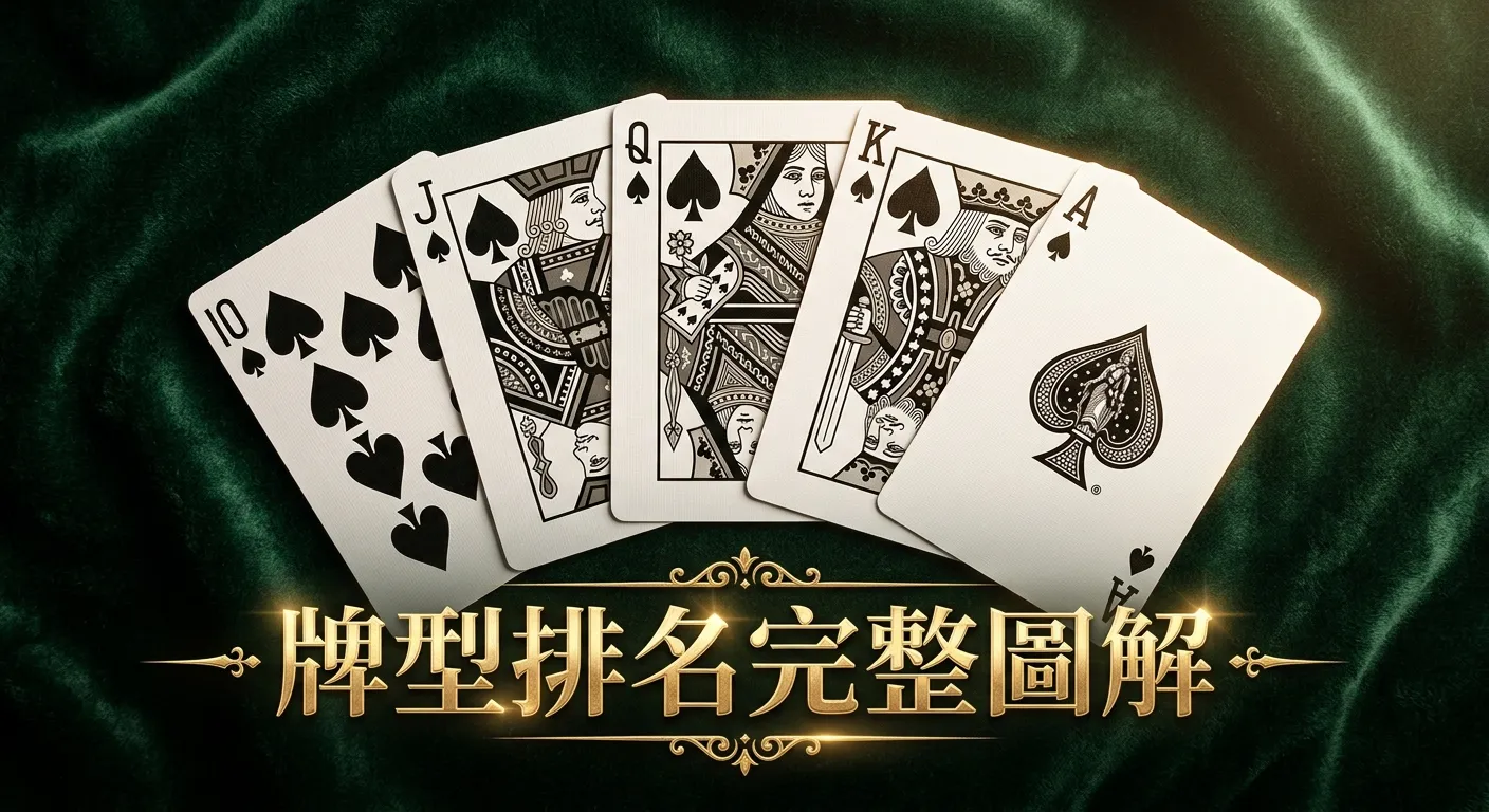德州撲克大小順序完整圖解｜2026 牌型排名與比較規則一次搞懂